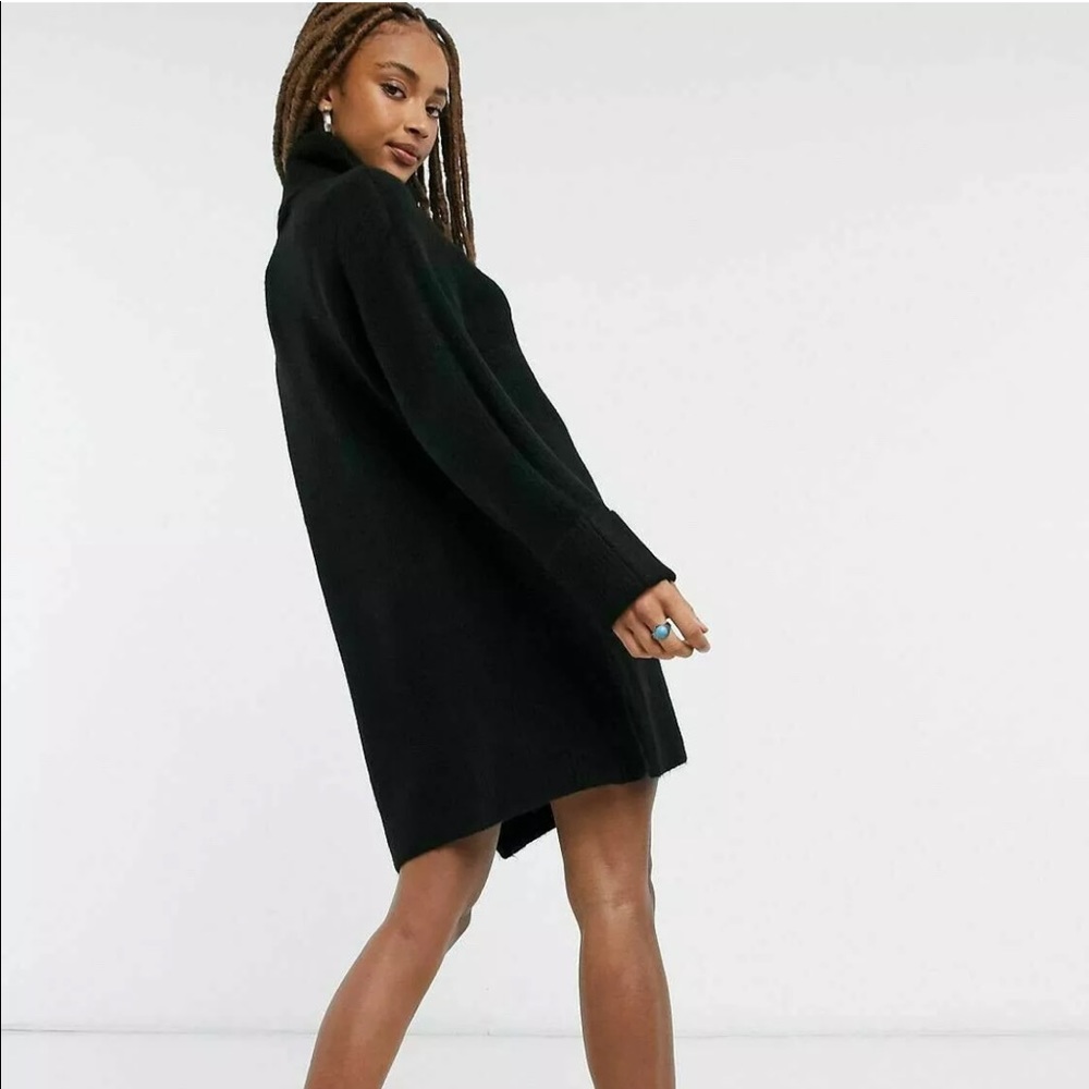 NWT $75 Topshop Black Turtleneck Dress US Size 8-10
